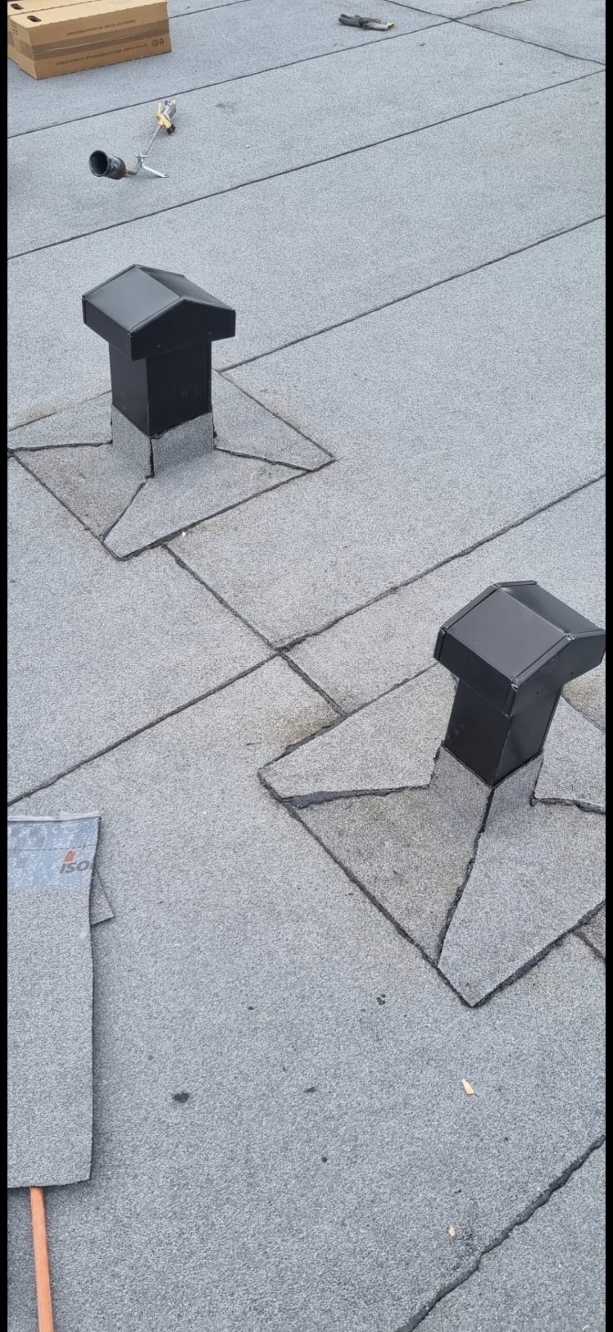 Krovne ventilacije zavarene u bitumensku membranu ravnog krova